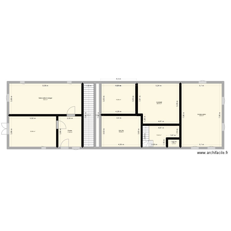 Olwisheim. Plan de 23 pièces et 367 m2