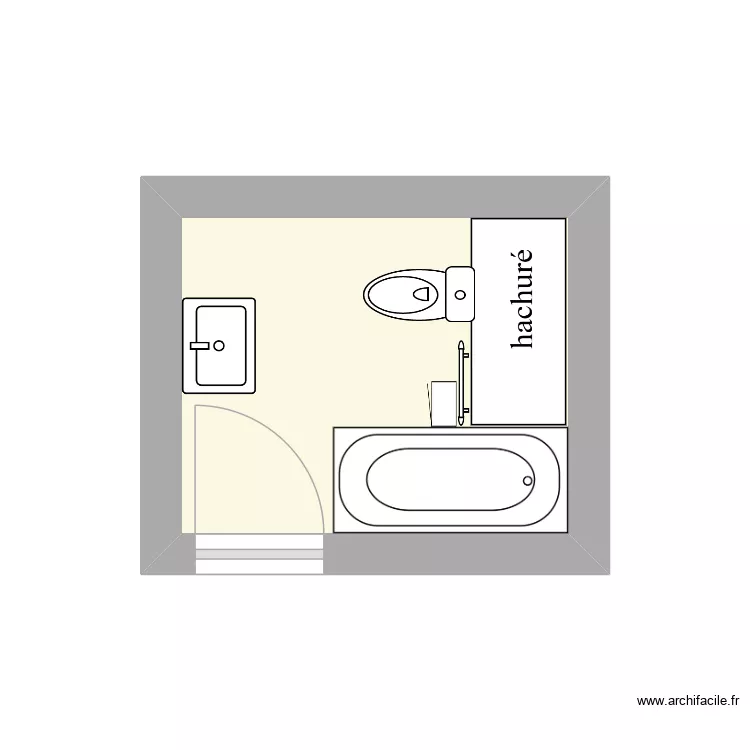 0235. Plan de 1  et 5 m²