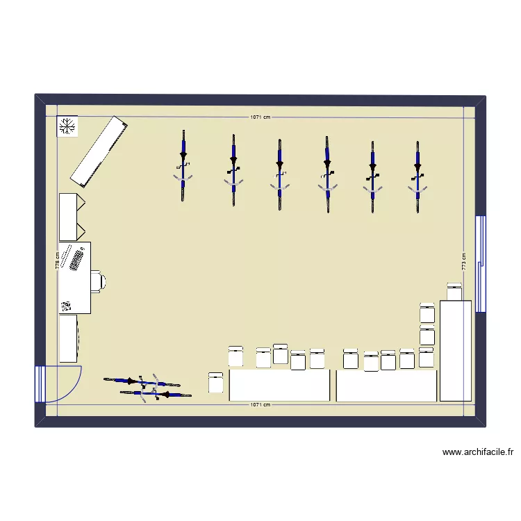 disposition salle . Plan de 