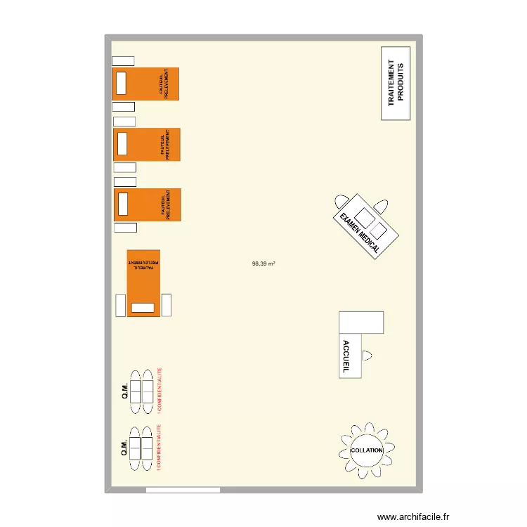 Ville 2 CELLULE Exki. Plan de 
