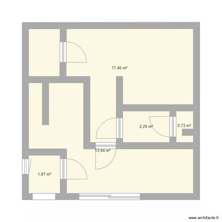 plan2. Plan de 5  et 36 m²
