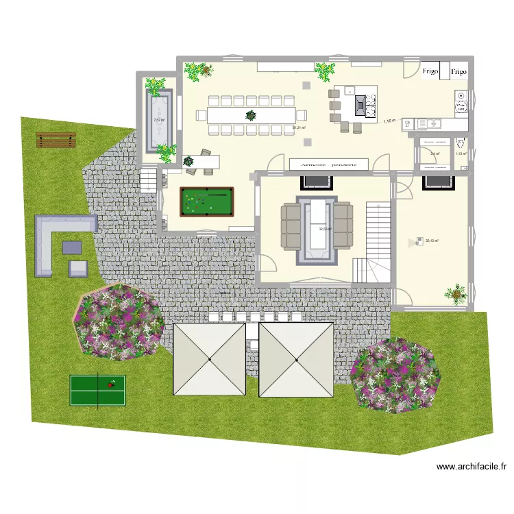 Hohwald rez de chaussée. Plan de 6 Pièces et 147 m² Hohwald rez de chaussée. Plan de 6 Pièces et 147 m²