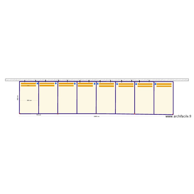 Coleman porto. Plan de 8 pièces et 169 m2