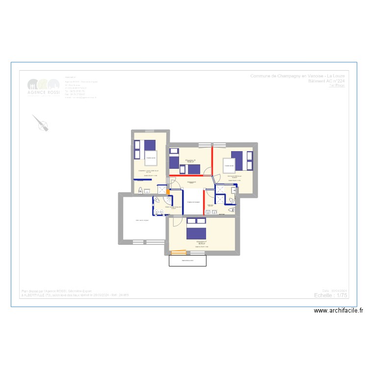 Projet 4 Etage 1. Plan de 0 pièce et 0 m2