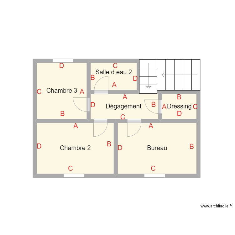 PLAN SUCCESSION DEBRUS R+1. Plan de 0 pièce et 0 m2