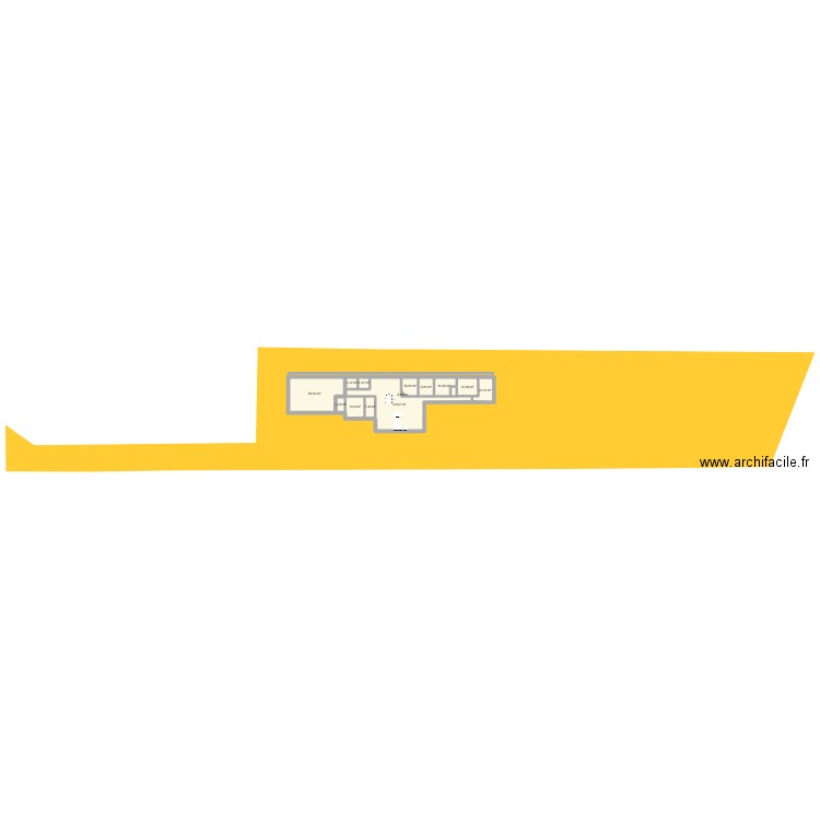 depart 5 essai. Plan de 13 pièces et 244 m2