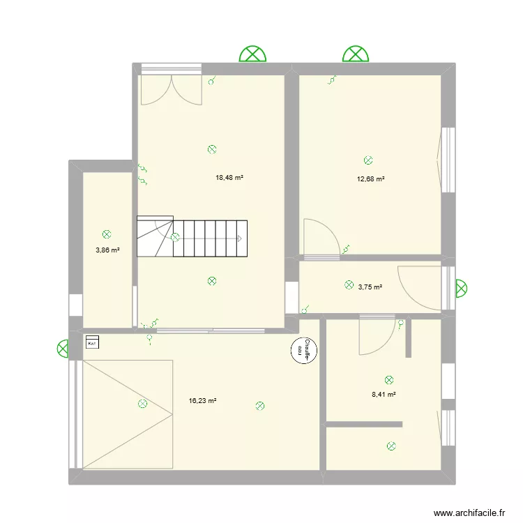 NIVEAU 0 LAMPE INTERUPTEURS. Plan de 