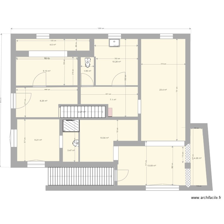 Plan RDC. Plan de 0 pièce et 0 m2