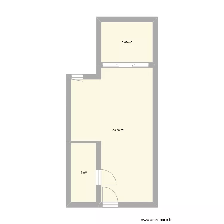 TRAVAIL. Plan de 3 pièces et 33 m² TRAVAIL. Plan de 3 pièces et 33 m²