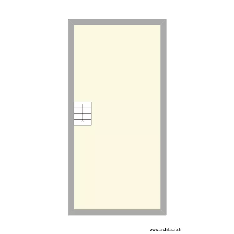 thomasson sous sol. Plan de 1  et 34 m²