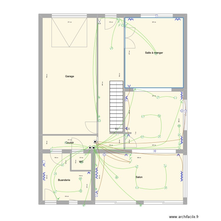 PY MERIGNAC. Plan de 19 pièces et 211 m2