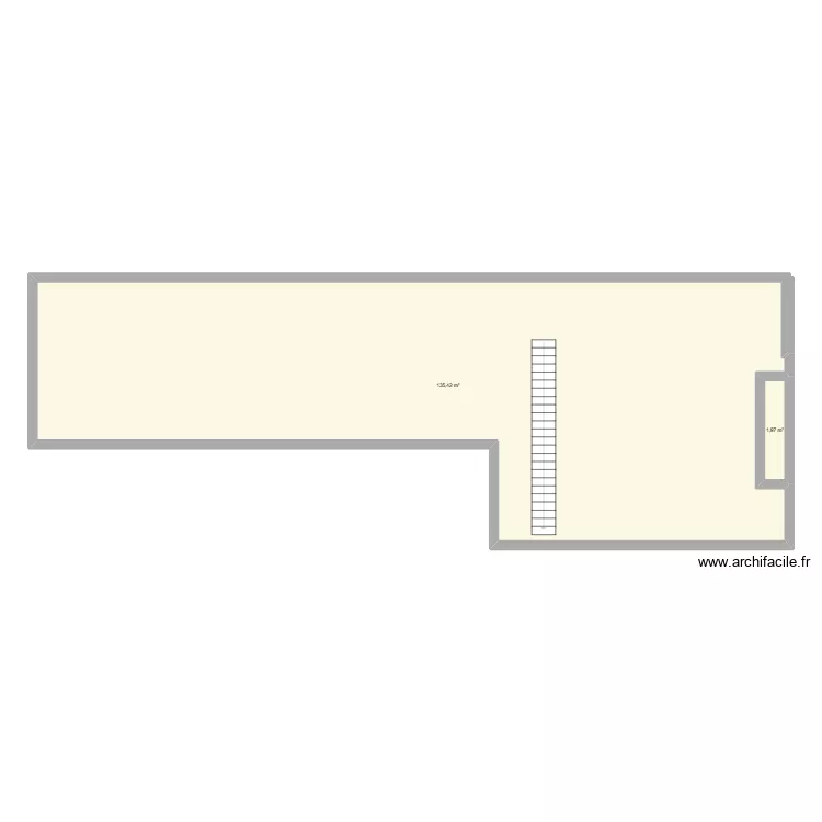 projet. Plan de 2  et 137 m²