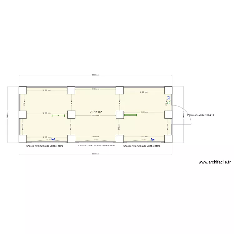 Occasion Custocado Implantation. Plan de 