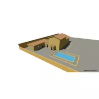 Car port et atelier avec piscine