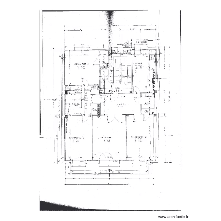 Appart 2eme &eacute;tage. Plan de 