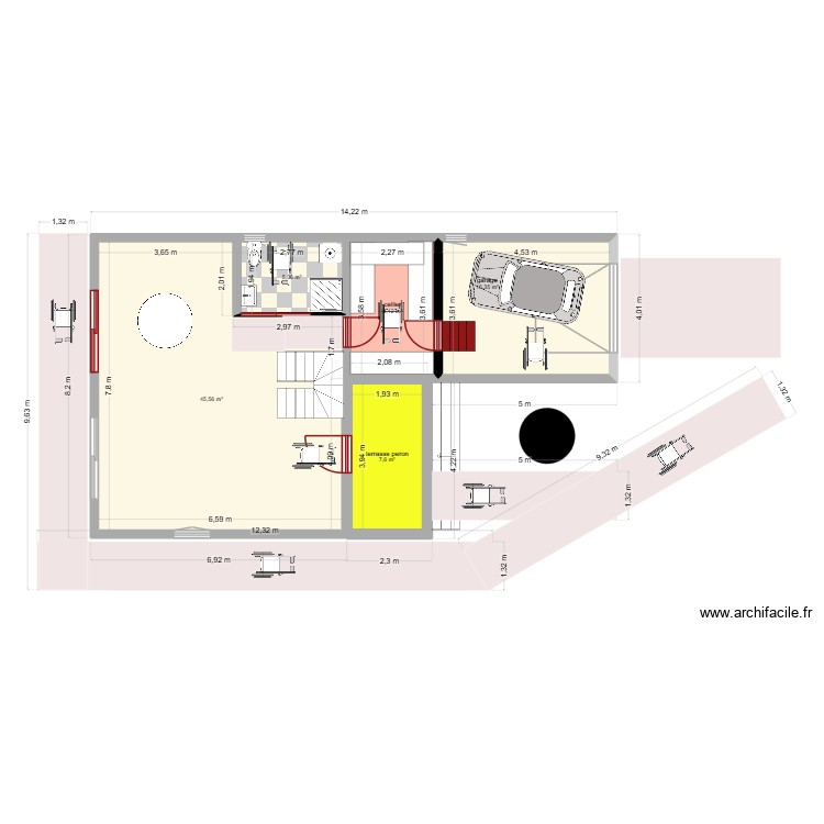 rdc steph 01. Plan de 0 pièce et 0 m2
