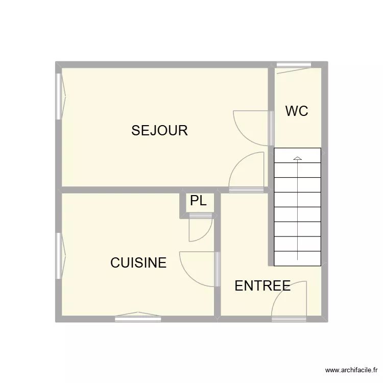 MILHAUD RDC MAISON. Plan de 