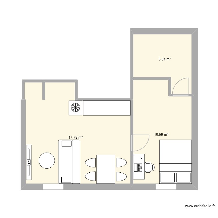 Appart de Franck. Plan de 0 pièce et 0 m2