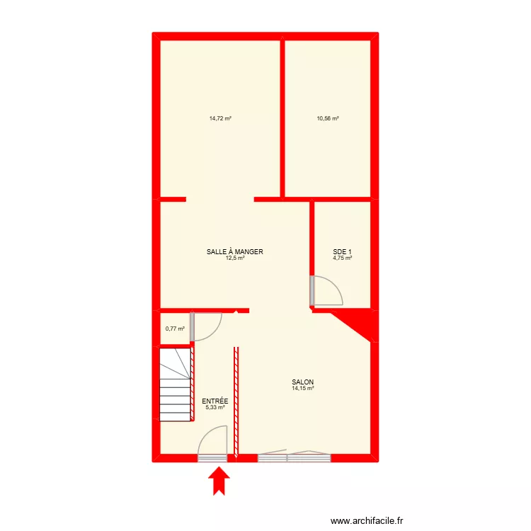 BI 35733. Plan de 31  et 205 m²