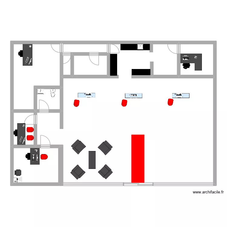 magasin. Plan de 9 et 179 m² magasin. Plan de 9 et 179 m²