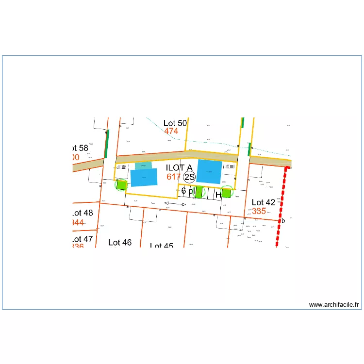 St Fulgent - PSLA. Plan de 