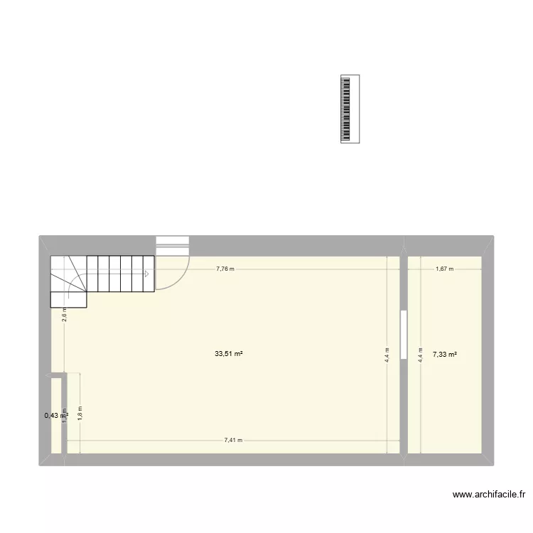 Sylvain. Plan de 3 et 41 m² Sylvain. Plan de 3 et 41 m²