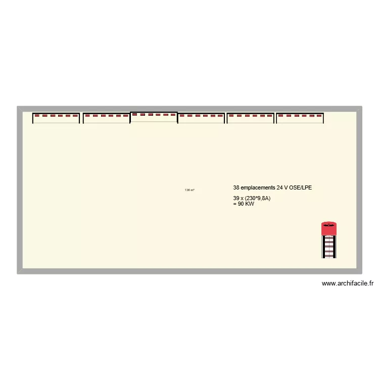 ID / AMAZON SDC 1 St l&eacute;ger sur Troyes 10. Plan de 1  et 136 m²