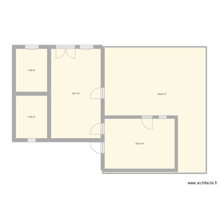 Portu. Plan de 5 pièces et 102 m2
