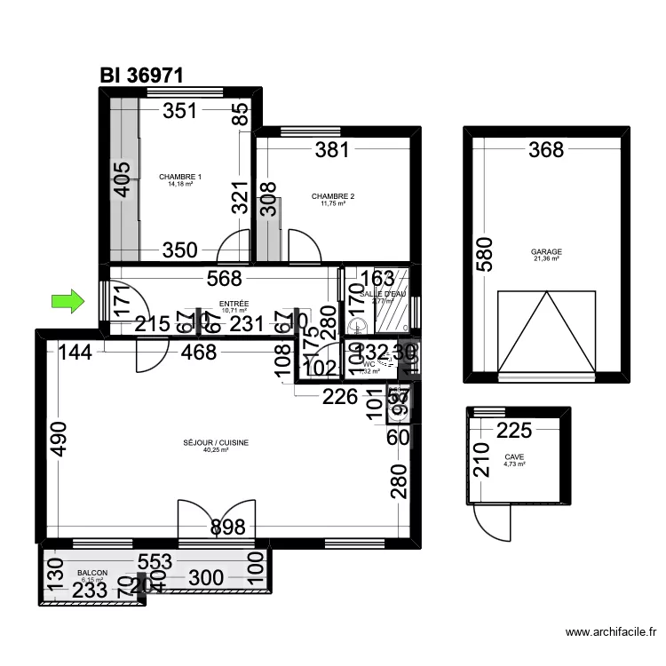 BI 36971. Plan de 11 Pièces et 114 m² BI 36971. Plan de 11 Pièces et 114 m²
