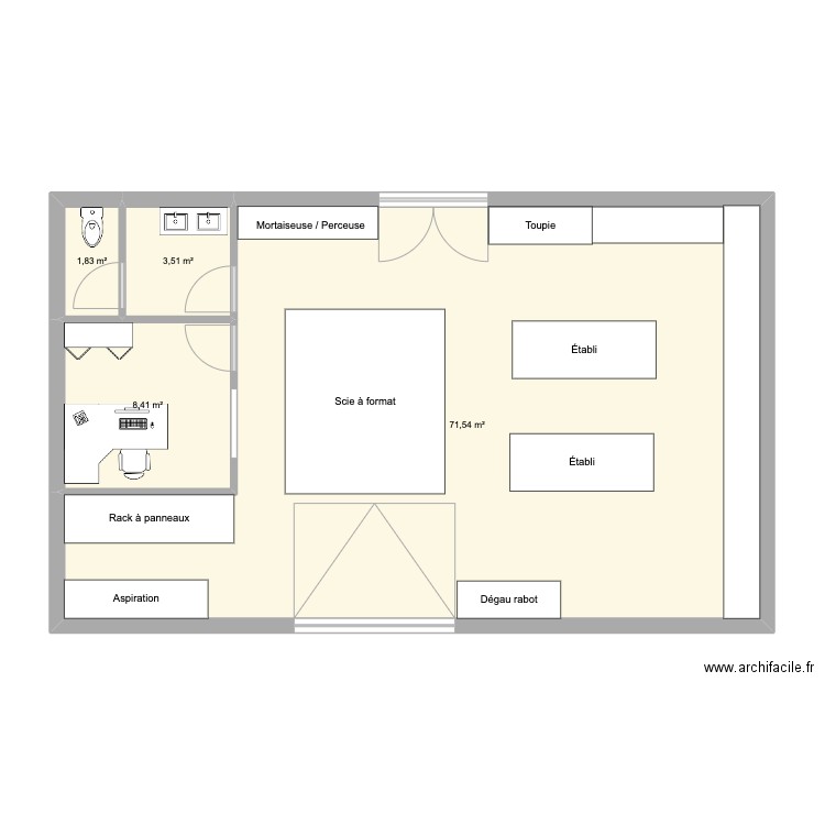 Atelier RDE. Plan de 0 pièce et 0 m2