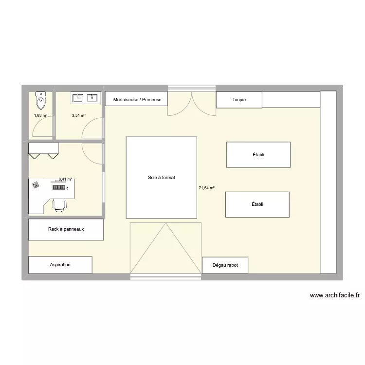 Atelier RDE. Plan de 