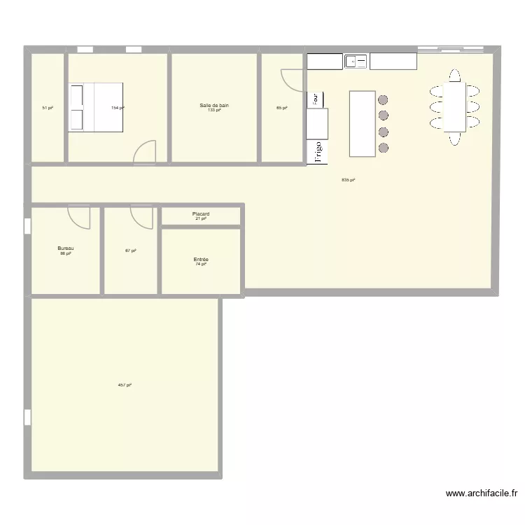 Maison 2027. Plan de 10 pièces et 180 m²
