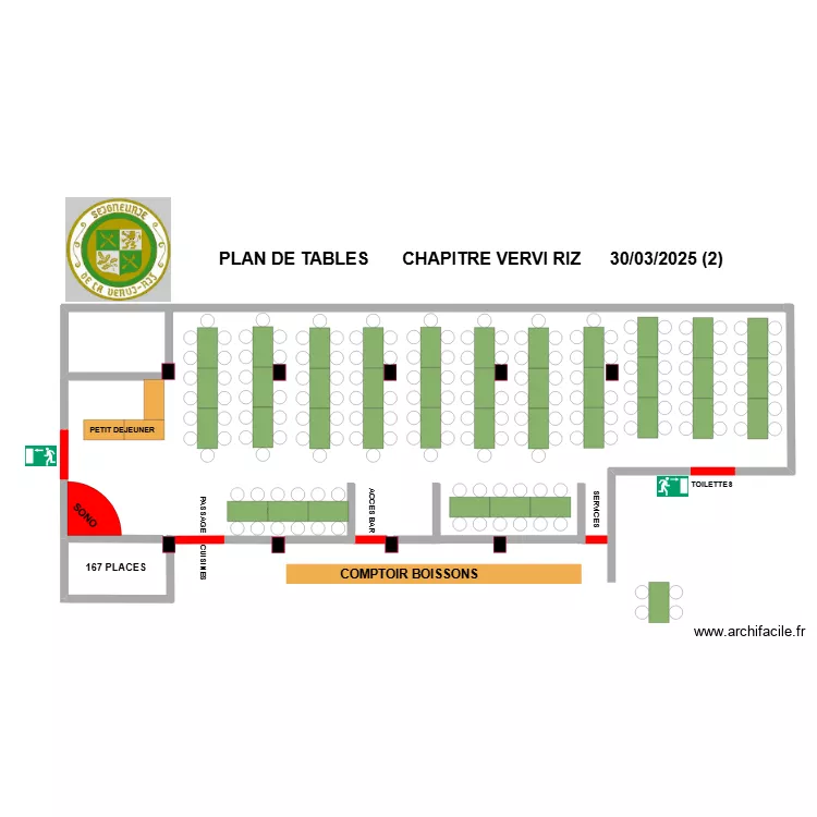 PLAN DE TABLES chapitre vervi riz 2025 (2). Plan de 