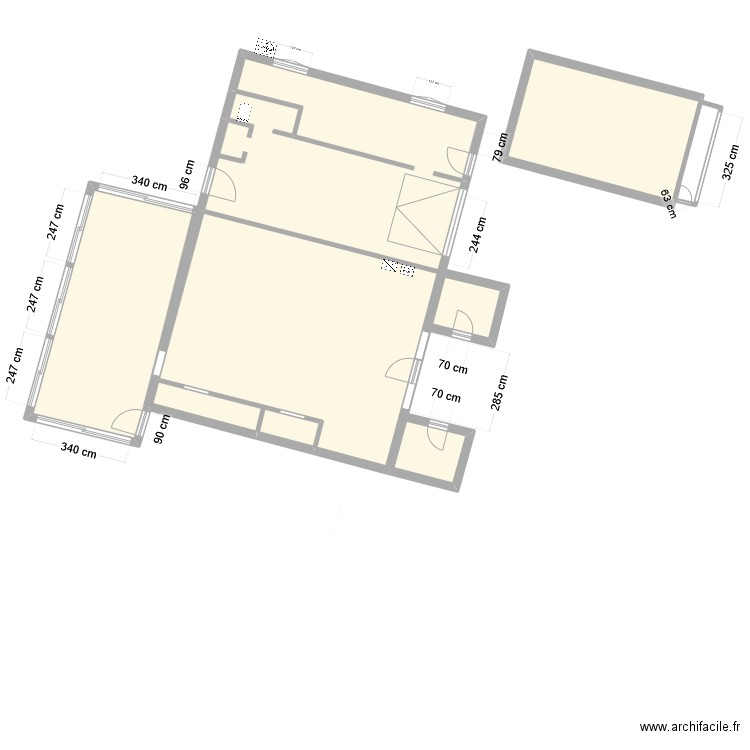 BED0093ZB. Plan de 7 pièces et 163 m2