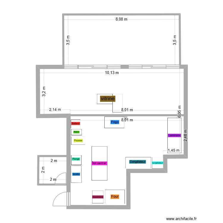 bakery and pastry shop. Plan de 0 pièce et 0 m2