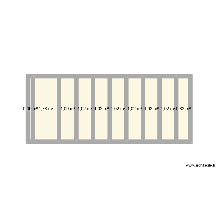 Facade Nord. Plan de 0 pièce et 0 m2