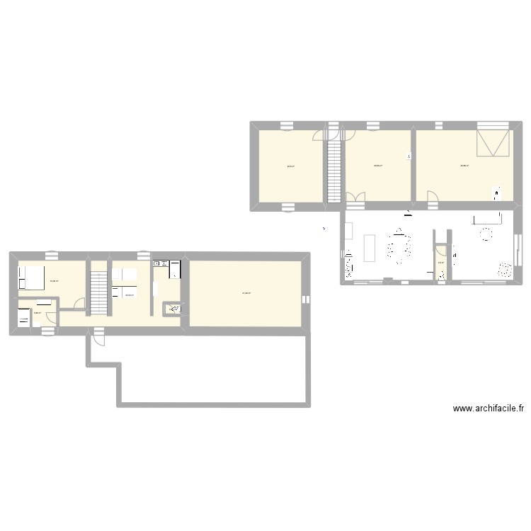 bbb. Plan de 9 pièces et 194 m2