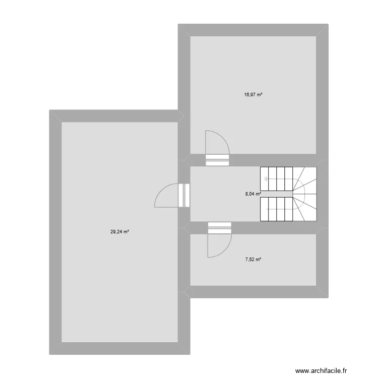 PROJET1. Plan de 4  et 62 m²