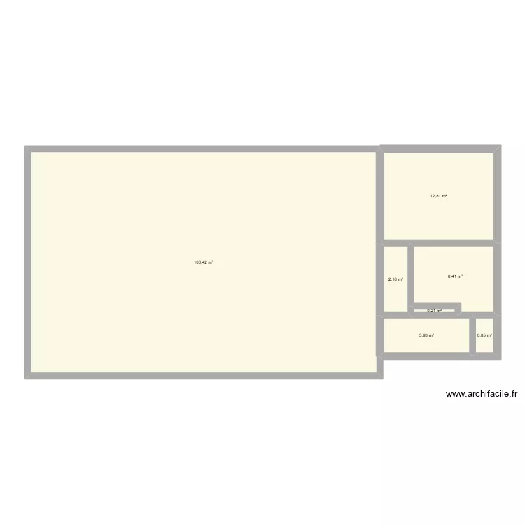 maison. Plan de 7  et 127 m²