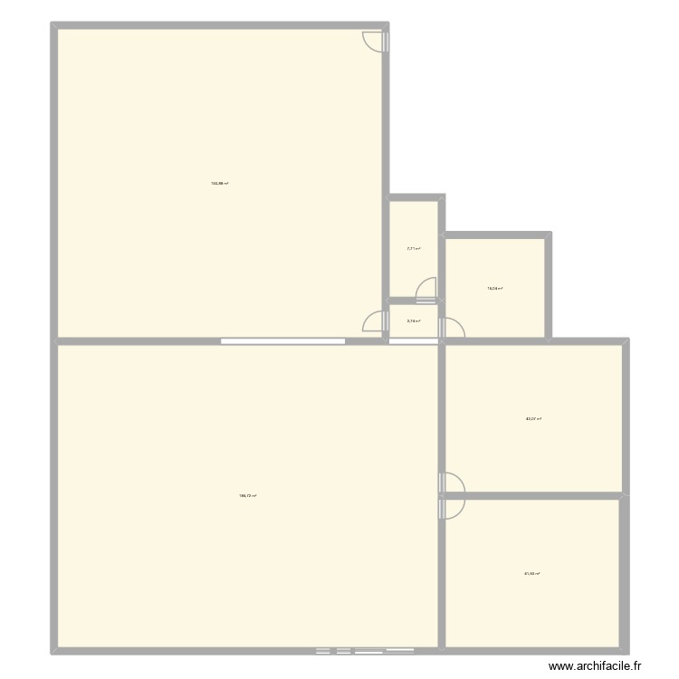 plan de toute les piece. Plan de 7 pièces et 456 m2
