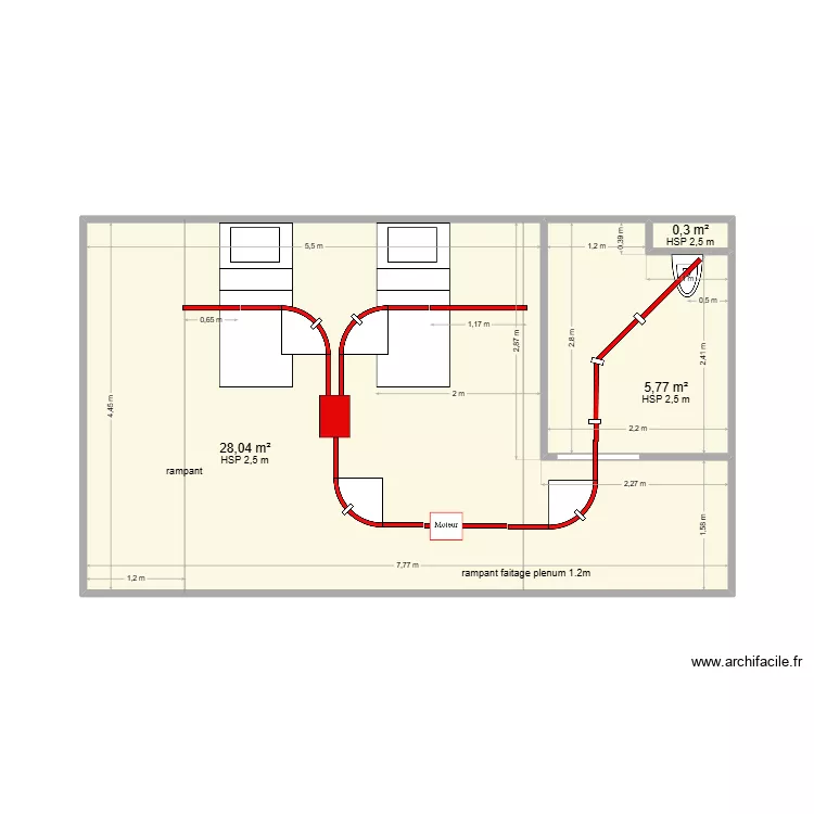 MAJOURAOU LES PINS CH 17. Plan de 
