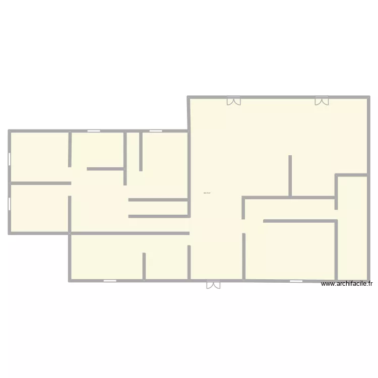Maison de l'isle Jourdain. Plan de Maison de l'isle Jourdain. Plan de