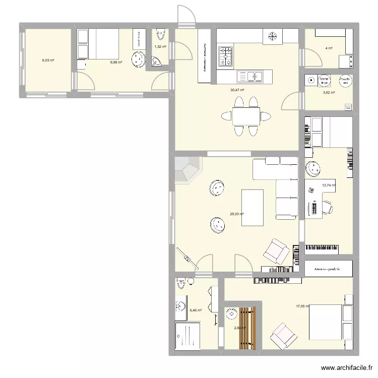 maison 2026. Plan de 11  et 125 m²
