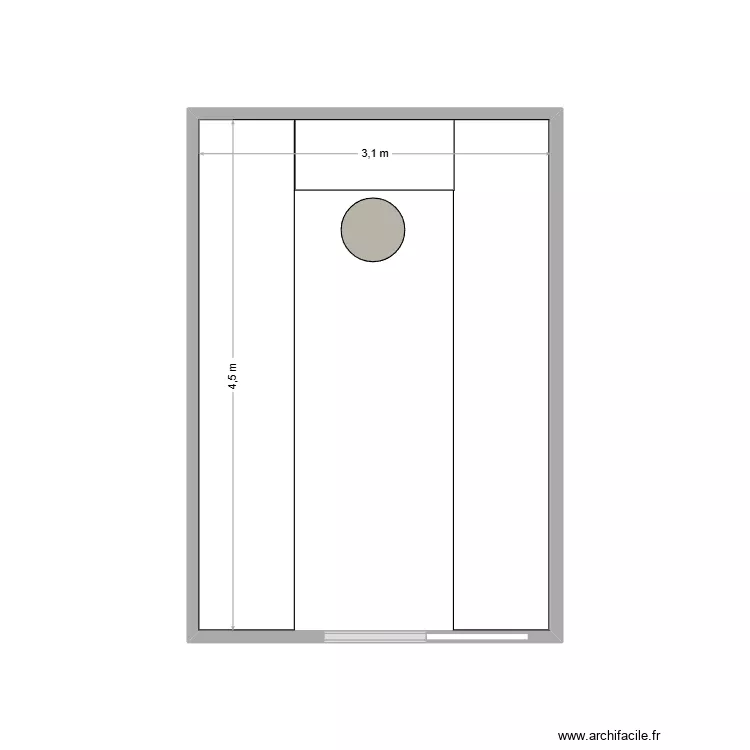 E83. Plan de 1 Pièce et 14 m² E83. Plan de 1 Pièce et 14 m²