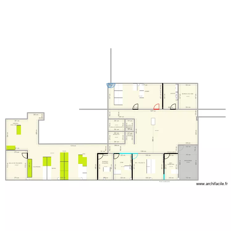 R&eacute;am&eacute;nagement du 5&egrave;me v5. Plan de 