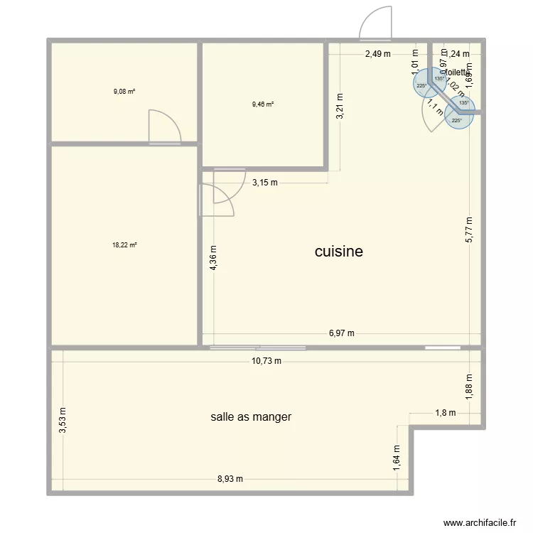 ridechoser. Plan de 6 pièces et 114 m²