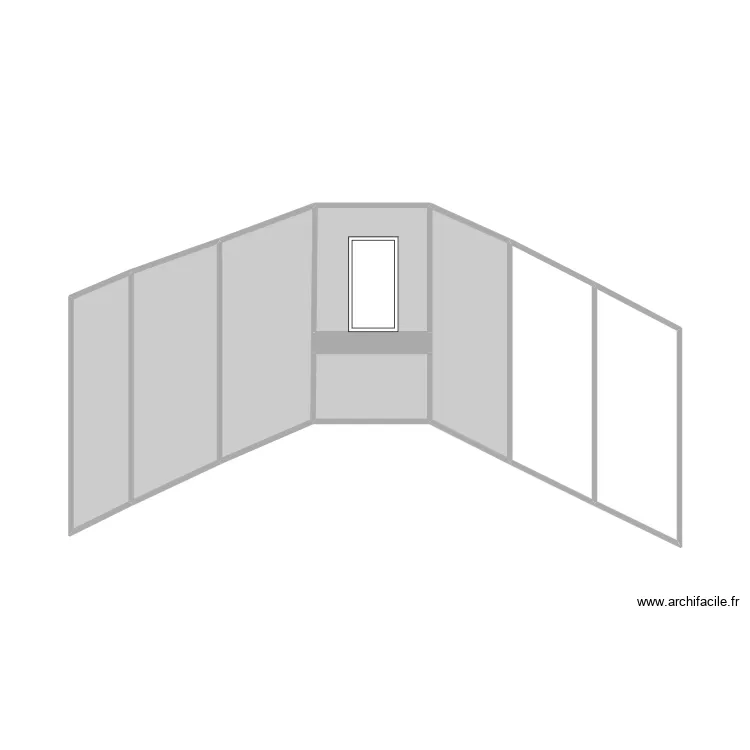SDB calepinage option 2. Plan de 