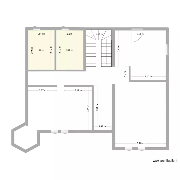 maison ETAGE lambesc. Plan de 2 Pièces et 13 m²