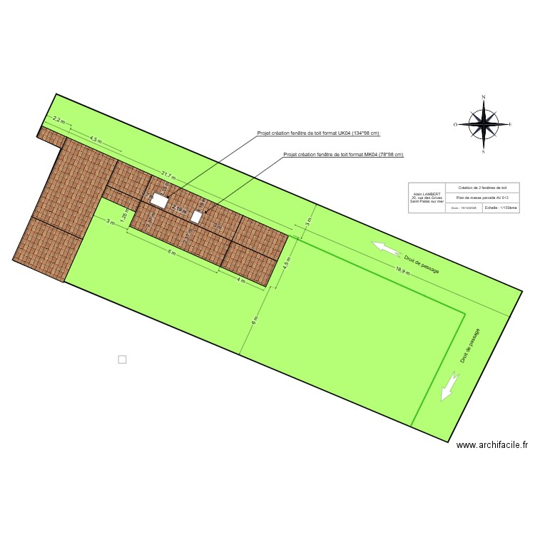 Plan de masse St Palais. Plan de 0 pièce et 0 m2