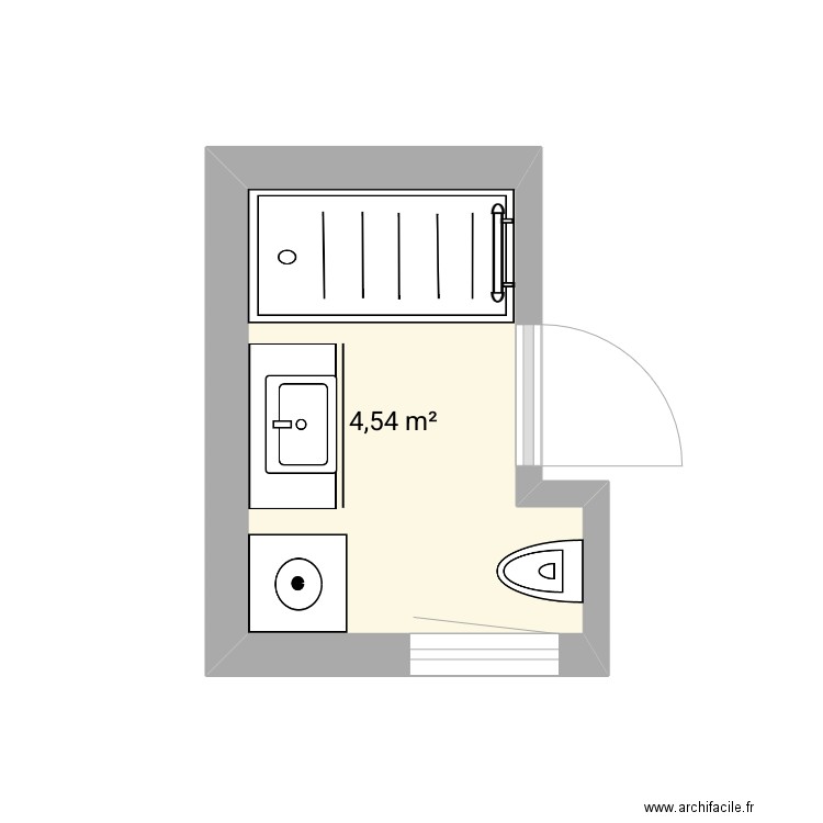 sdb Sarah . Plan de 0 pièce et 0 m2